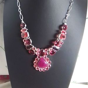 Rhodonite Sterling Silver necklace
